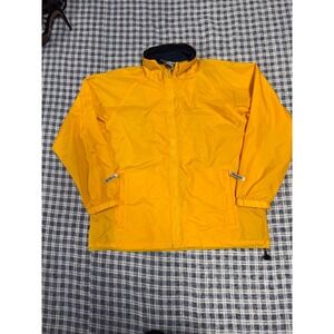 VTG Pendleton Originals Mens Yellow Full Zip Windbreaker Jacket Lined Collar M